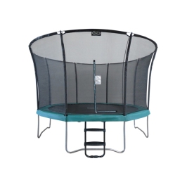 Batuts ar drošības tīklu un kāpnēm 366 cm (12ft) Axi Green