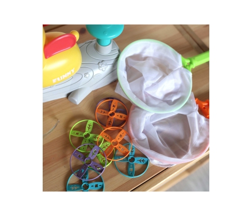 WOOPIE Gra Zręcznościowa Złap Frisbee Wyrzutnia Dysków