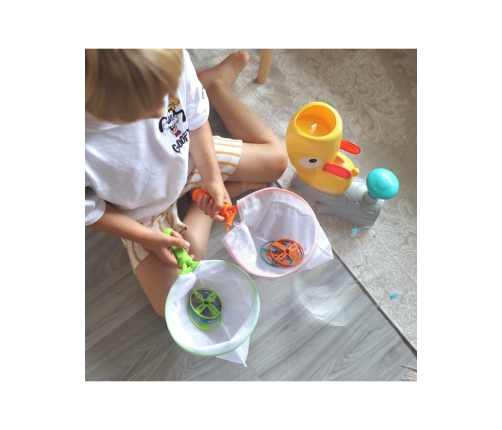 WOOPIE Gra Zręcznościowa Złap Frisbee Wyrzutnia Dysków