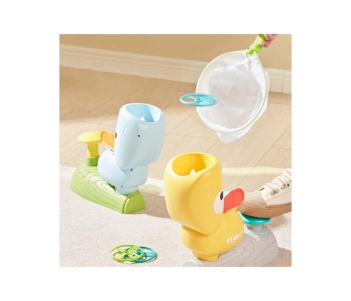 WOOPIE Gra Zręcznościowa Złap Frisbee Wyrzutnia Dysków