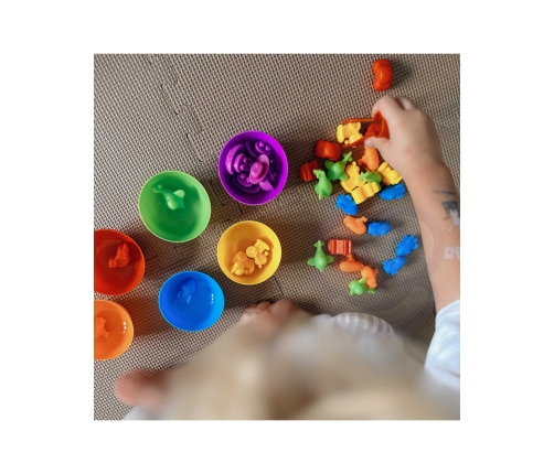 WOOPIE Gra Edukacyjna Sorter Kolorów Morska Kraina 64 el.