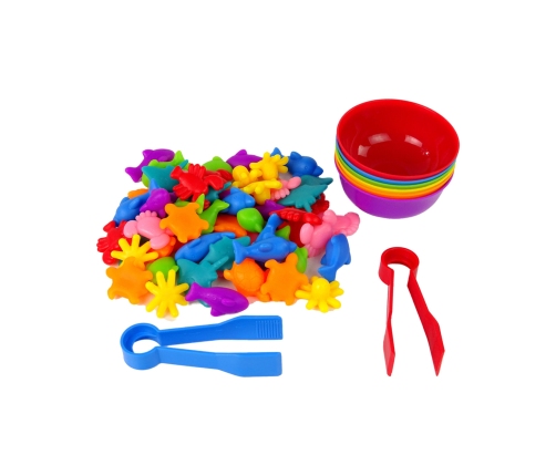 WOOPIE Gra Edukacyjna Sorter Kolorów Morska Kraina 64 el.