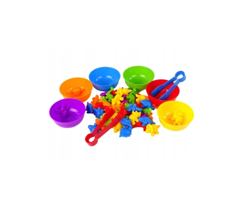 WOOPIE Gra Edukacyjna Sorter Kolorów Dinozaury 56 el.