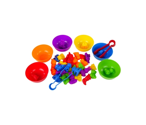 WOOPIE Gra Edukacyjna Sorter Kolorów Zwierzęta  44 el.