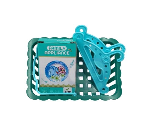 WOOPIE Zestaw do Prasowania 2w1 Deska Żelazko + Kosz na Pranie 6 el.