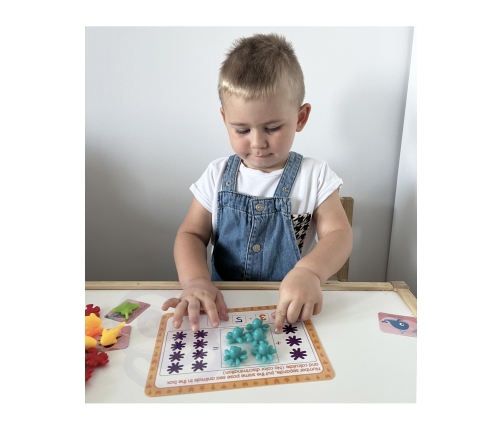 WOOPIE Zestaw Edukacyjny Nauka Liczenia Sortowanie Kolorów Morska Kraina 111 el.