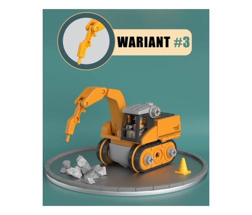 WOOPIE Mega Plac Budowy 5w1 Zestaw XXL do Skręcania DIY