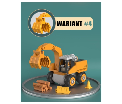 WOOPIE Mega Plac Budowy 5w1 Zestaw XXL do Skręcania DIY