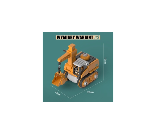 WOOPIE Mega Plac Budowy 5w1 Zestaw XXL do Skręcania DIY