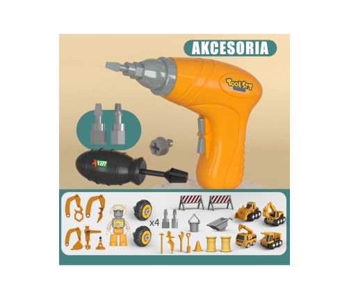 WOOPIE Mega Plac Budowy 5w1 Zestaw XXL do Skręcania DIY