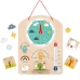 Tooky Toy Edukacyjne Pudełko Montessori Układanka Liczydło Tablica Pogody 6w1 od 3 Lat