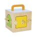 Tooky Toy Edukacyjne Pudełko Montessori Układanka Liczydło Tablica Pogody 6w1 od 3 Lat