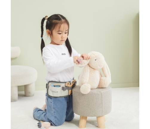 VIGA PolarB Drewniany Zestaw Fryzjerski Pas z Narzędziami