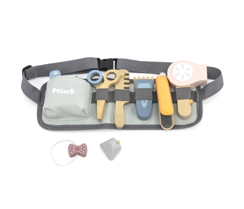 VIGA PolarB Drewniany Zestaw Fryzjerski Pas z Narzędziami