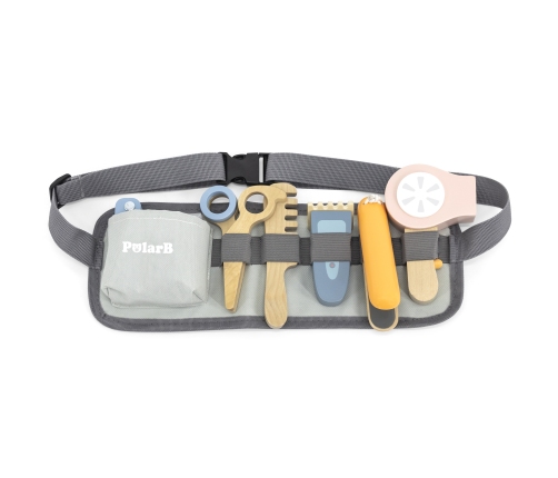 VIGA PolarB Drewniany Zestaw Fryzjerski Pas z Narzędziami