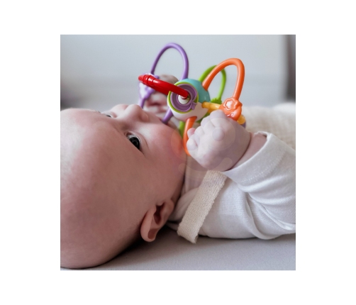 WOOPIE BABY ZABAWKA SENSORYCZNA GRZECHOTKA GRYZAK 2w1