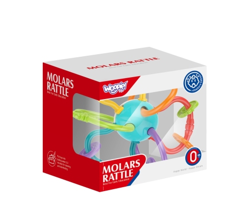 WOOPIE BABY ZABAWKA SENSORYCZNA GRZECHOTKA GRYZAK 2w1