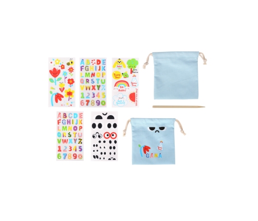 WOOPIE ART&FUN Zestaw Kreatywny Magiczna Torebka + Naklejki do Dekoracji ponad 109 szt. (ZESTAW 5 SZT.)