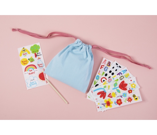 WOOPIE ART&FUN Zestaw Kreatywny Magiczna Torebka + Naklejki do Dekoracji ponad 109 szt. (ZESTAW 10 SZT.)