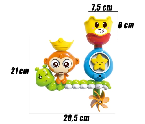 WOOPIE BABY Zabawka Wodna do Kąpieli Małpka + Kubeczek