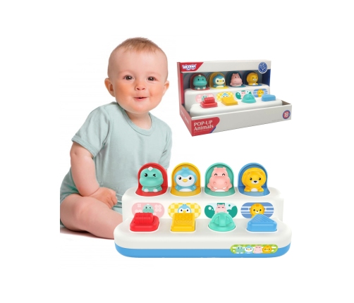 WOOPIE BABY Zabawka Edukacyjna Wyskakujące Zwierzątka POP-UP