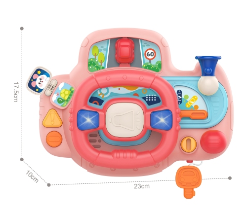 WOOPIE BABY Kierownica Samochodowa Interaktywna z Swiatłami Dźwiękiem