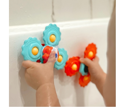 WOOPIE BABY Gryzak Spinner Wirujący z Przyssawką Zestaw 3 szt