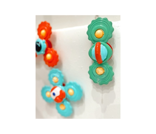 WOOPIE BABY Gryzak Spinner Wirujący z Przyssawką Zestaw 3 szt