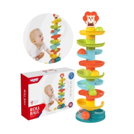 WOOPIE BABY Kulodrom Tor Kulkowy Zestaw Spirala + 6 Kulek