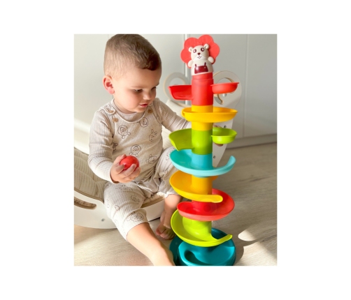 WOOPIE BABY Kulodrom Tor Kulkowy Zestaw Spirala + 6 Kulek