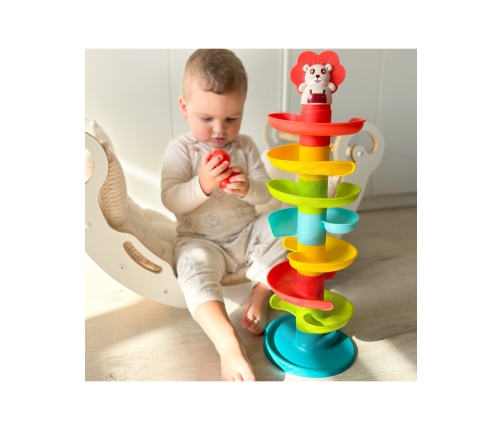 WOOPIE BABY Kulodrom Tor Kulkowy Zestaw Spirala + 6 Kulek