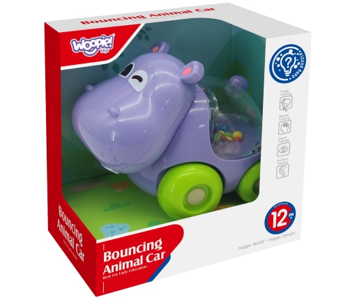 WOOPIE BABY Grzechotka Samochodzik Pojazd Hipopotam