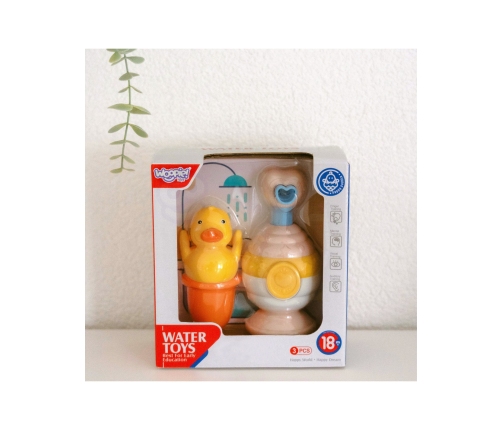 WOOPIE BABY Zabawki do Kąpieli Kubeczek + Kaczuszka + Dozownik Mydła Zestaw