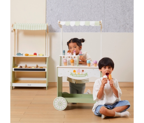 VIGA PolarB Drewniany Stragan z Lodami Lodziarnia Mobilna