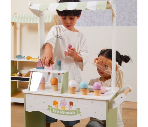 VIGA PolarB Drewniany Stragan z Lodami Lodziarnia Mobilna