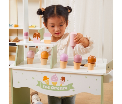 VIGA PolarB Drewniany Stragan z Lodami Lodziarnia Mobilna