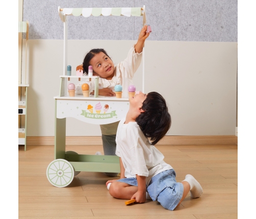 VIGA PolarB Drewniany Stragan z Lodami Lodziarnia Mobilna