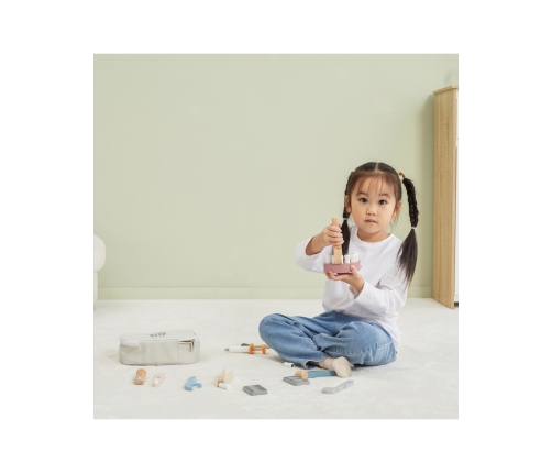 VIGA PolarB Drewniany Zestaw Dentysty Torba