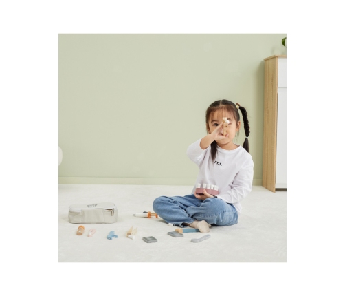 VIGA PolarB Drewniany Zestaw Dentysty Torba