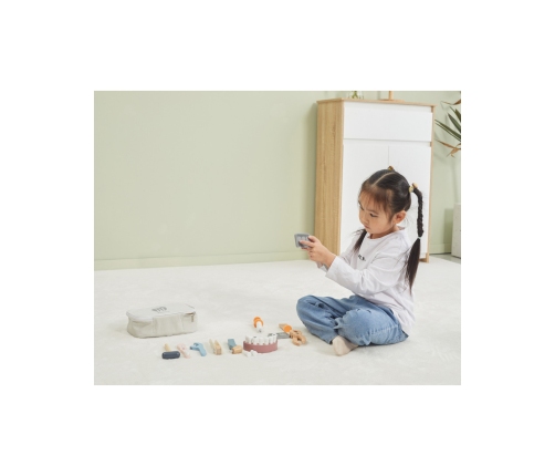 VIGA PolarB Drewniany Zestaw Dentysty Torba