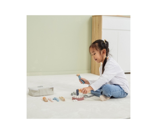 VIGA PolarB Drewniany Zestaw Dentysty Torba