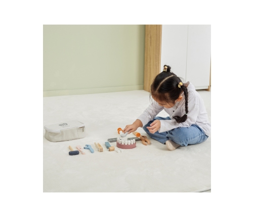 VIGA PolarB Drewniany Zestaw Dentysty Torba