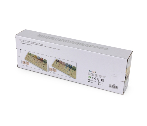 VIGA PolarB Drewniane Liczydło Sorter Nauka Liczb Montessori