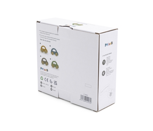 VIGA PolarB Drewniany Samochodzik do Pchania Zielony