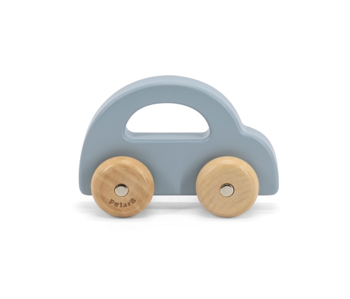 VIGA PolarB Drewniany Samochodzik do Pchania Niebieski