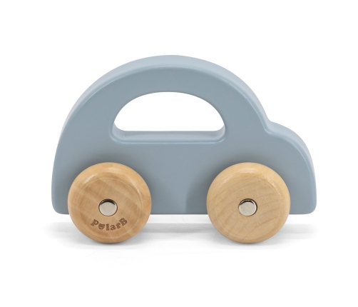VIGA PolarB Drewniany Samochodzik do Pchania Niebieski