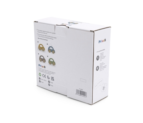 VIGA PolarB Drewniany Samochodzik do Pchania Niebieski