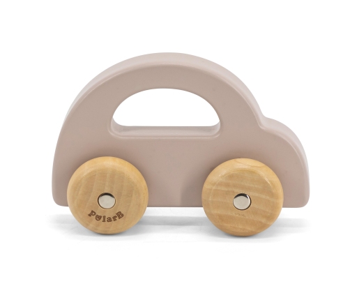 VIGA PolarB Drewniany Samochodzik do Pchania Brązowy