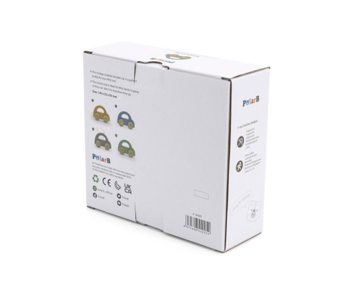 VIGA PolarB Drewniany Samochodzik do Pchania Brązowy