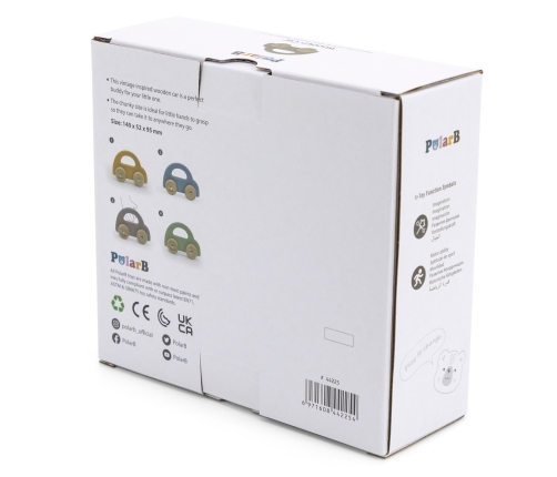 VIGA PolarB Drewniany Samochodzik do Pchania Brązowy